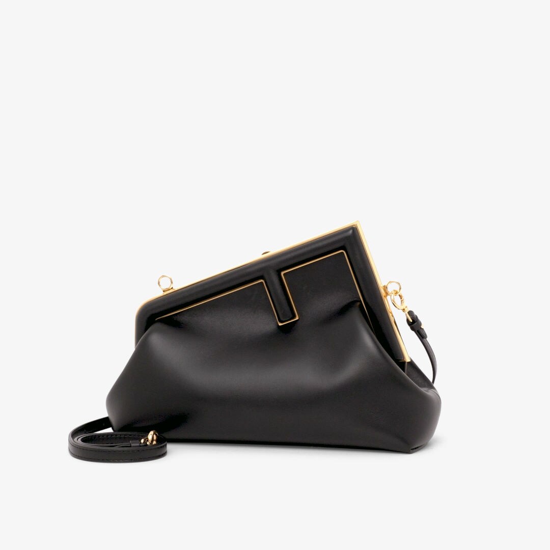 Fendi First Small - Black nappa leather bag | Fendi