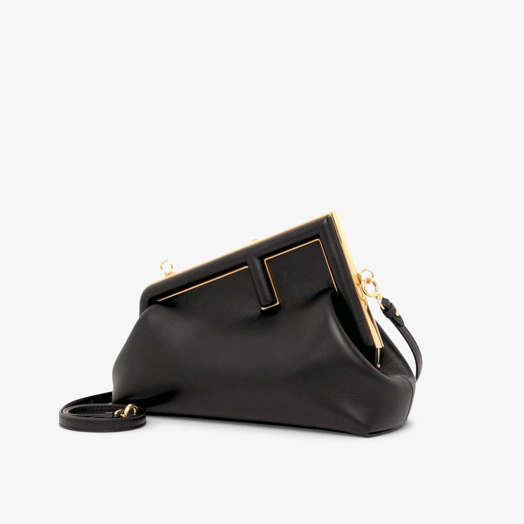 Fendi First Small - Black nappa leather bag | Fendi