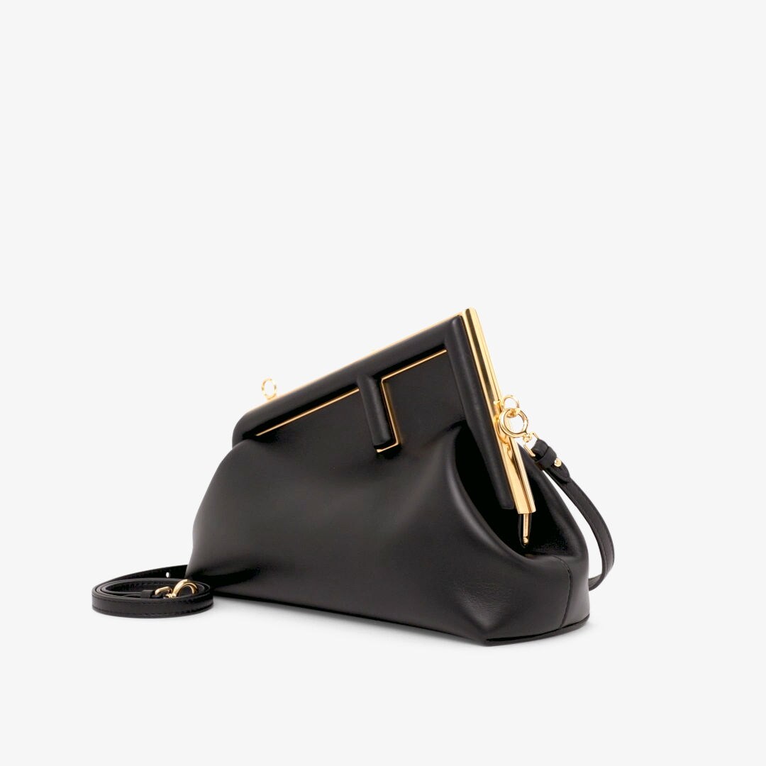 Fendi First Small - Black nappa leather bag | Fendi