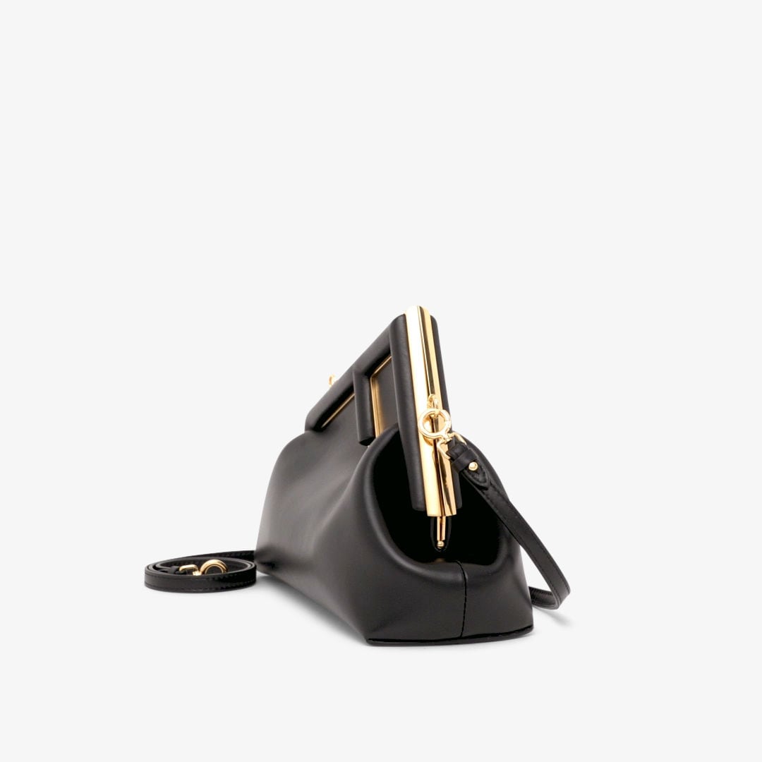 Fendi First Small - Black nappa leather bag | Fendi