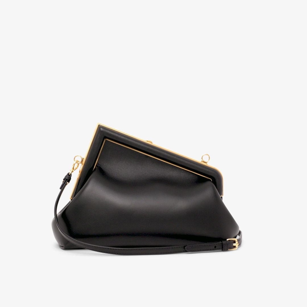 Fendi First Small - Black nappa leather bag | Fendi