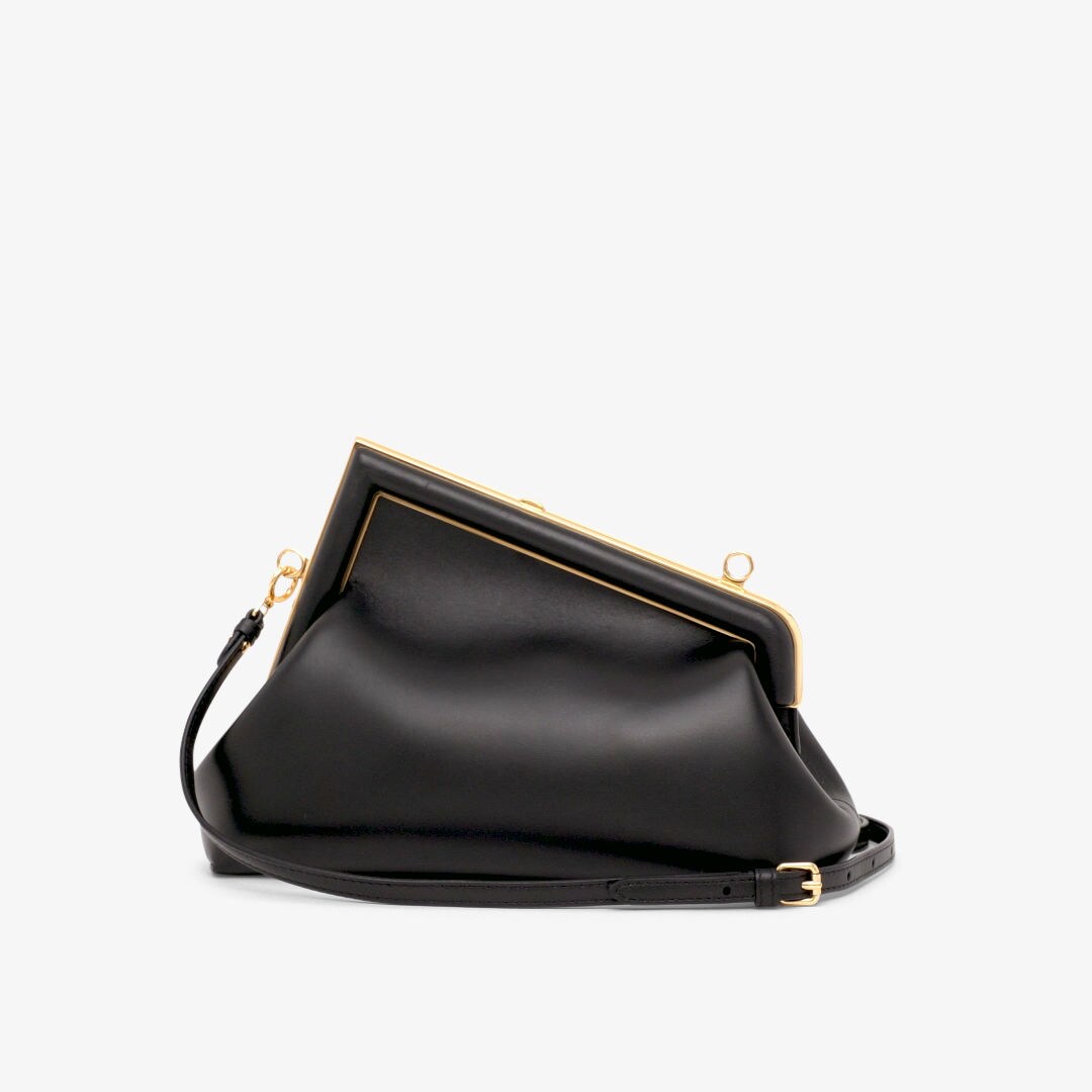 Fendi First Small - Black nappa leather bag | Fendi