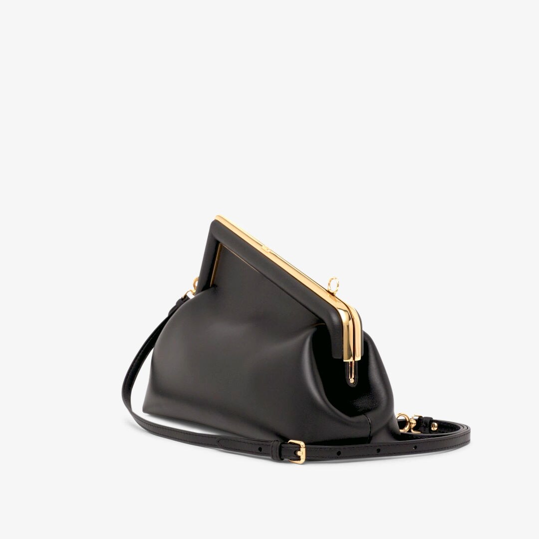 Fendi First Small - Black nappa leather bag | Fendi