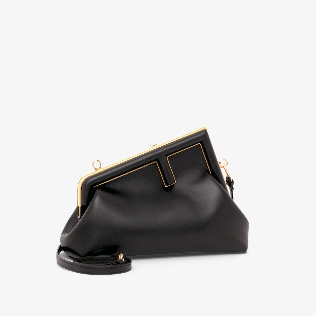 Fendi First Small - Black nappa leather bag | Fendi