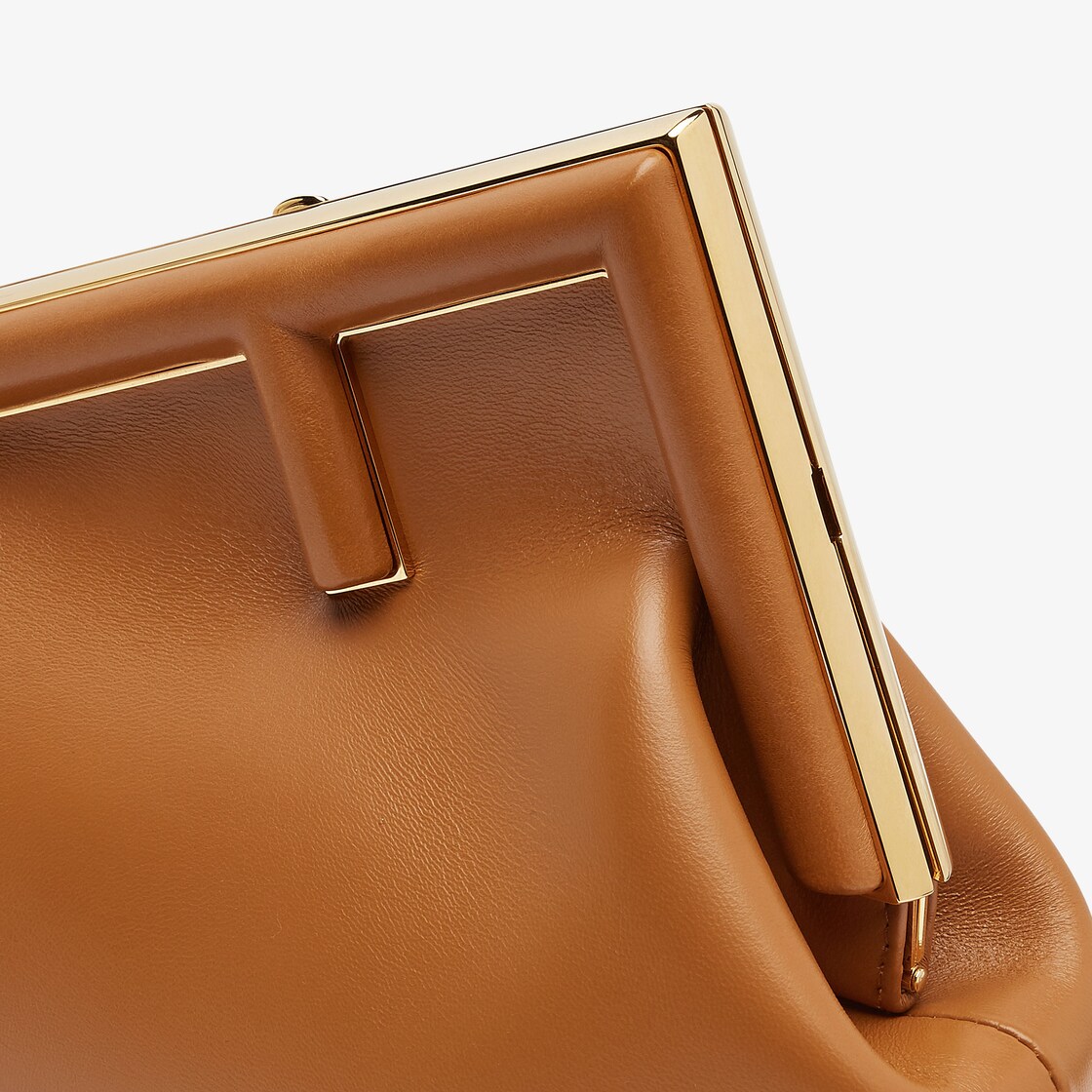 Fendi First Small - Brown leather bag