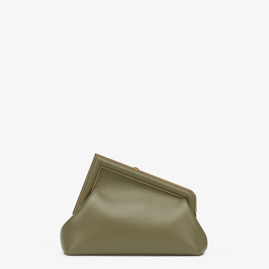 Fendi First Small Leather Green Lamb leather (nappa) - FF jacquard fabric lining - Image 3/5