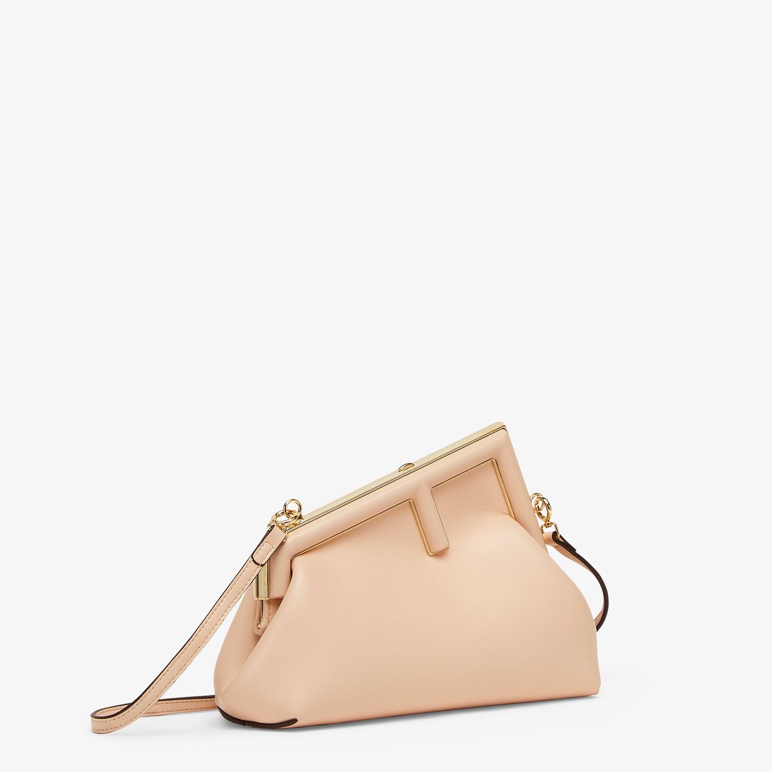 Fendi First Small - Pink ostrich leather bag