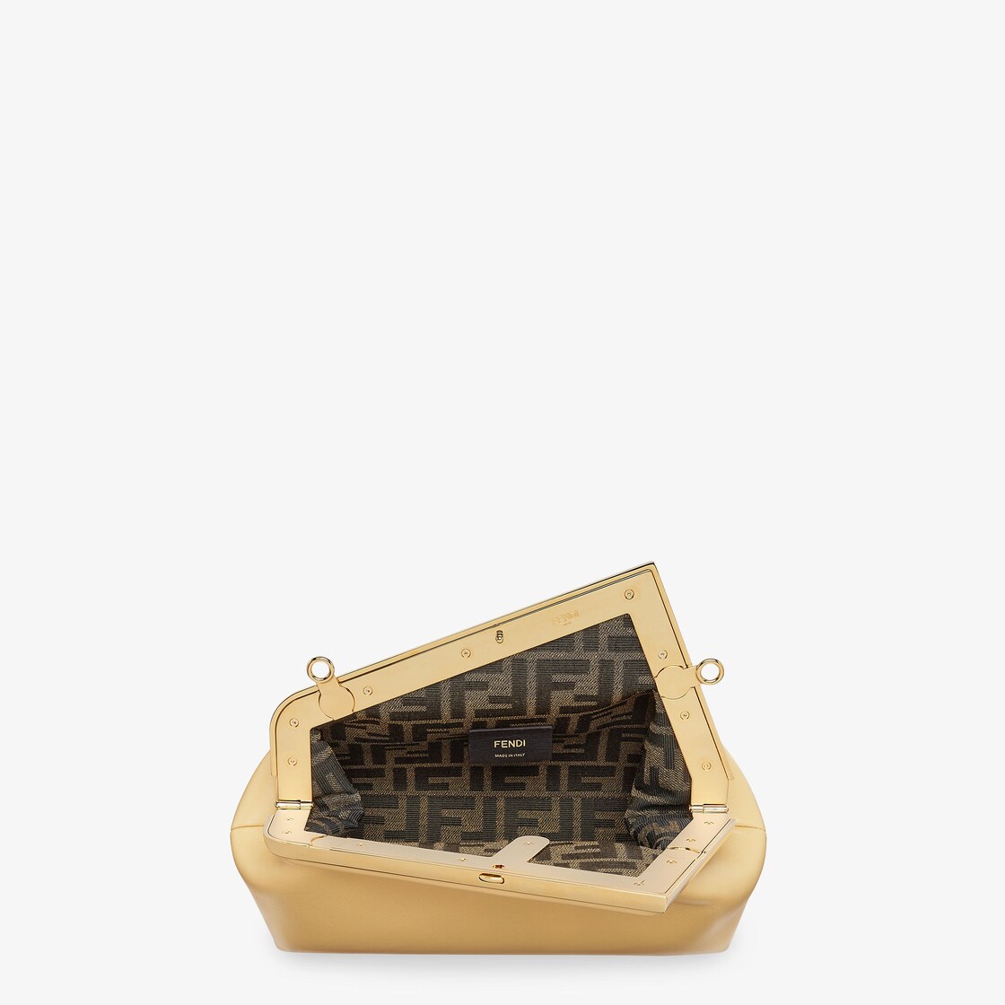 Fendi First Small Leather Beige Lamb leather (nappa) - FF jacquard fabric lining - Image 4/5