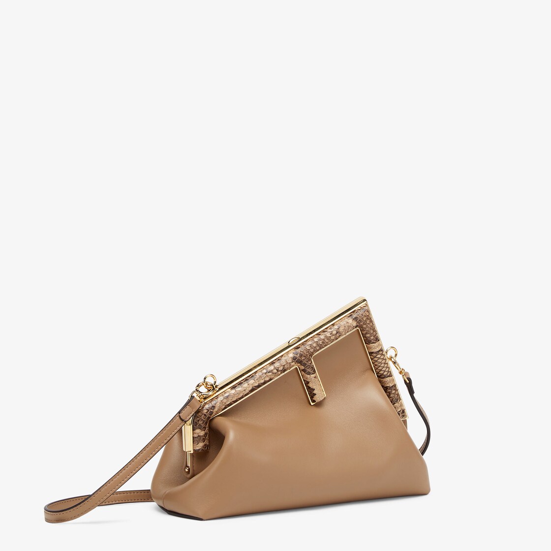 FENDI: First bag in nappa leather - Beige