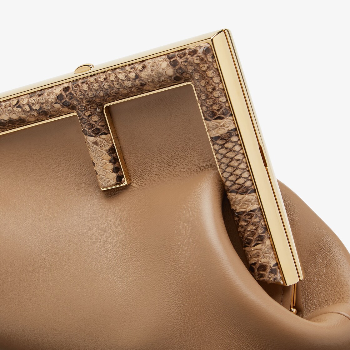 FENDI: First bag in nappa leather - Beige