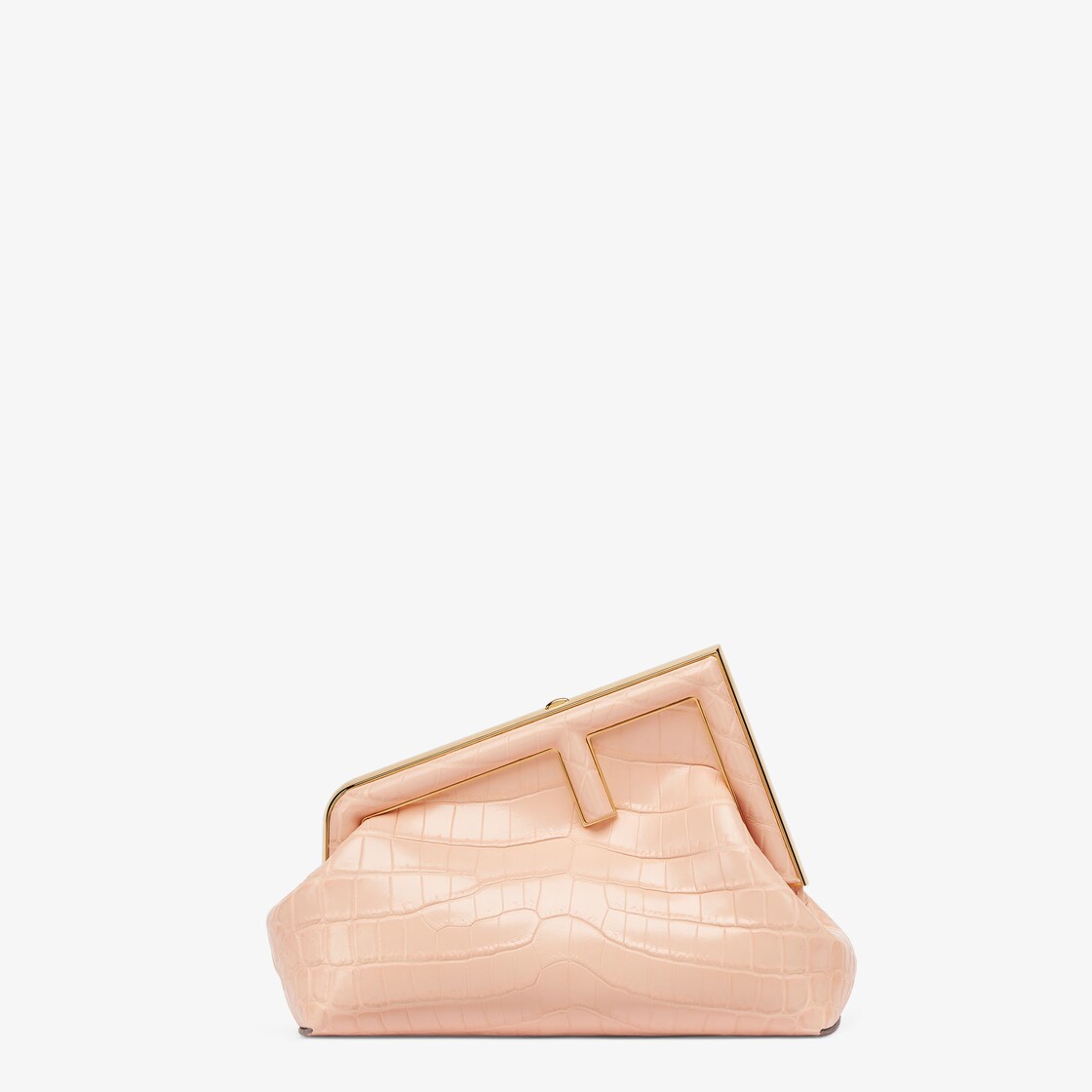 Fendi First Small Leather Clutch Bag in Pink