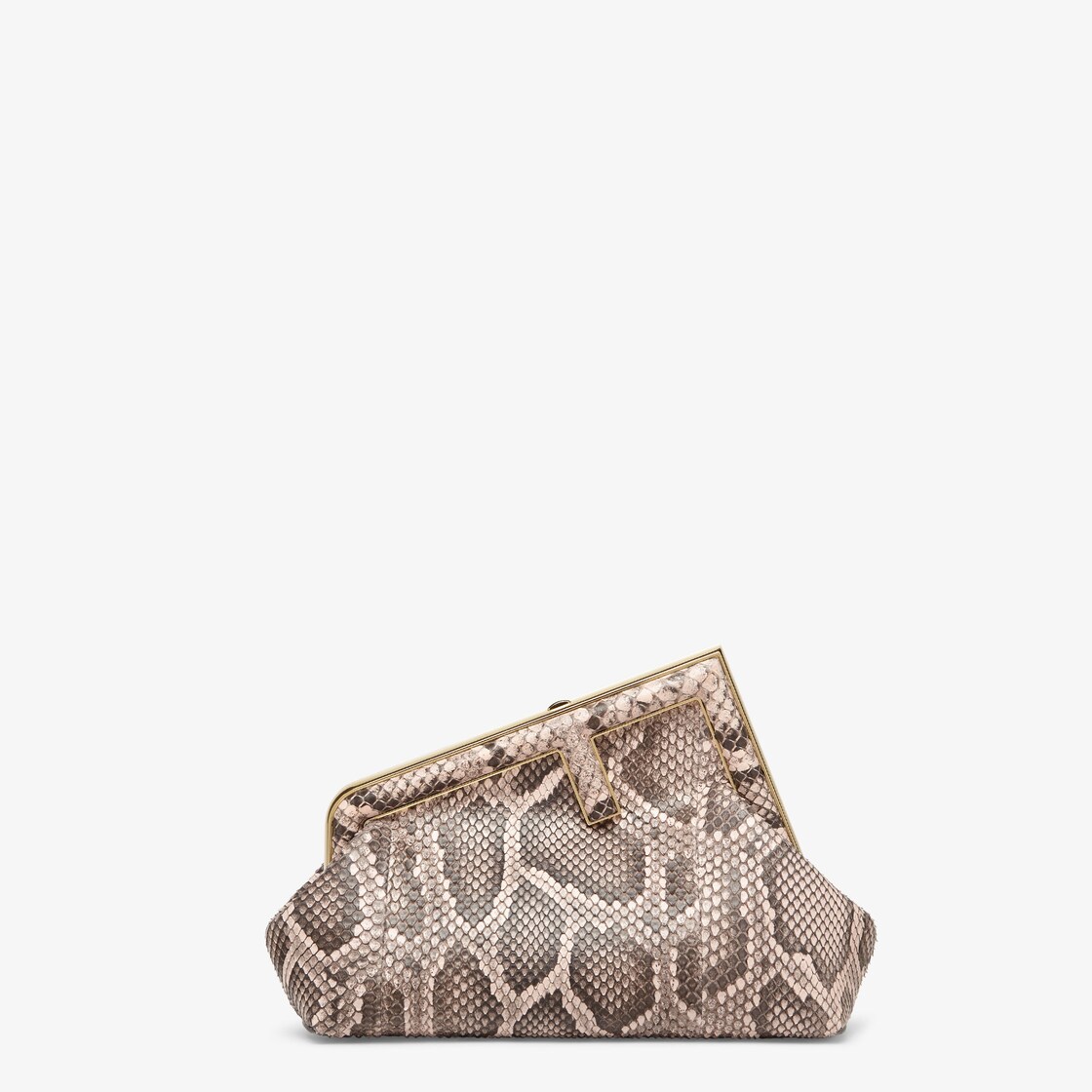 Fendi First Small - Pink python leather bag | Fendi