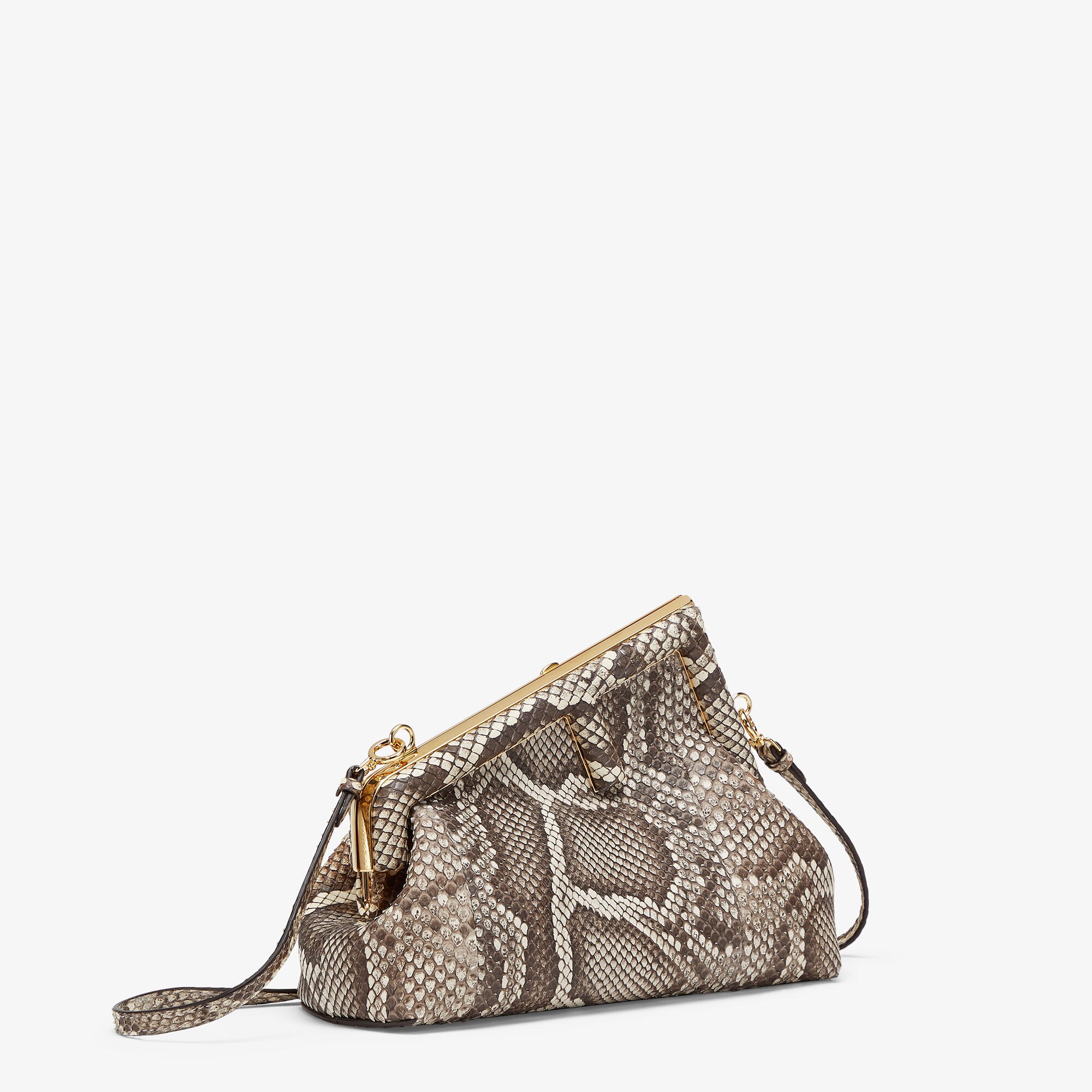 Fendi First SmallNatural python leather bag