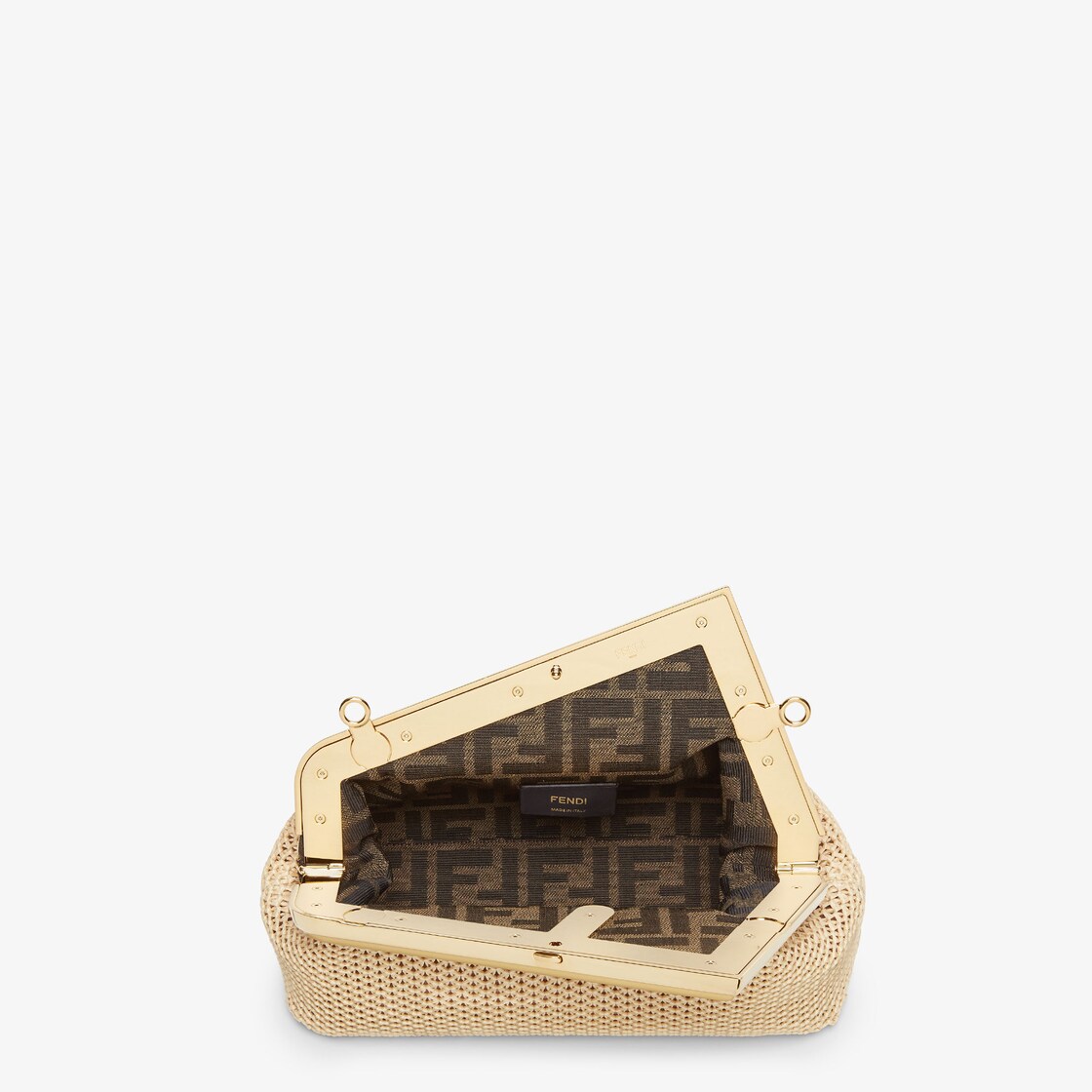 Fendi Small Raffia First Clutch