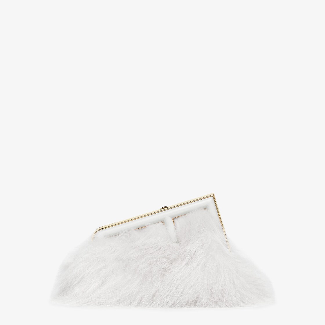 Fendi First Small - White fox fur bag