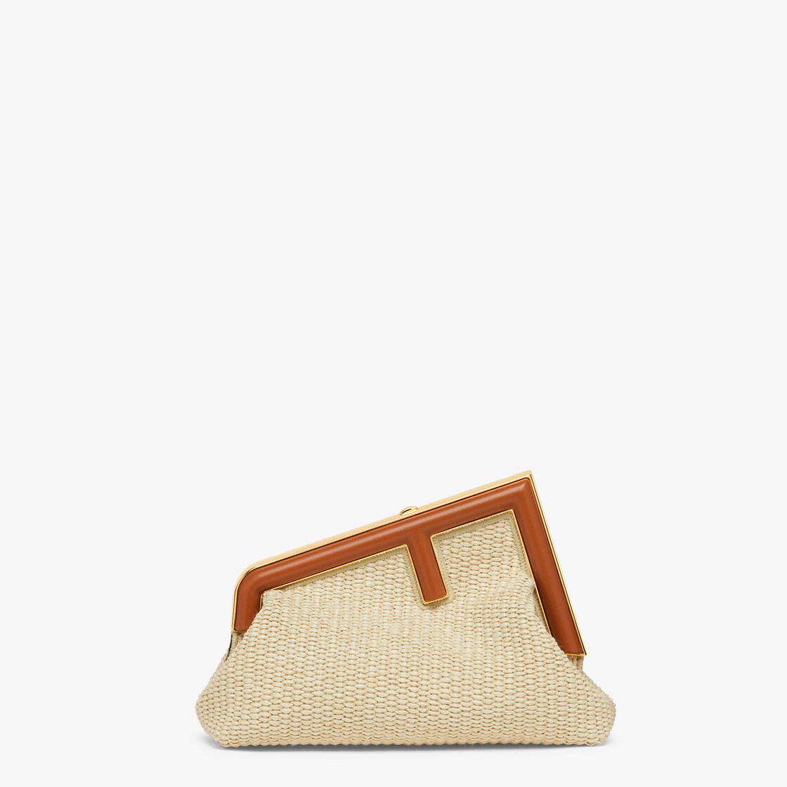 Fendi Straw Clutch in Natural