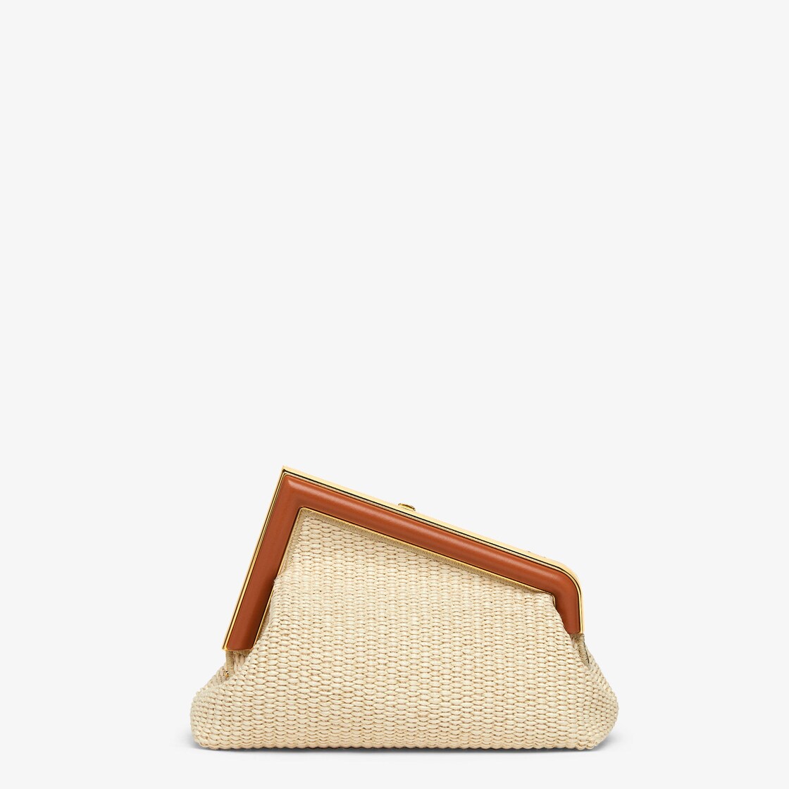 Fendi Straw Clutch in Natural