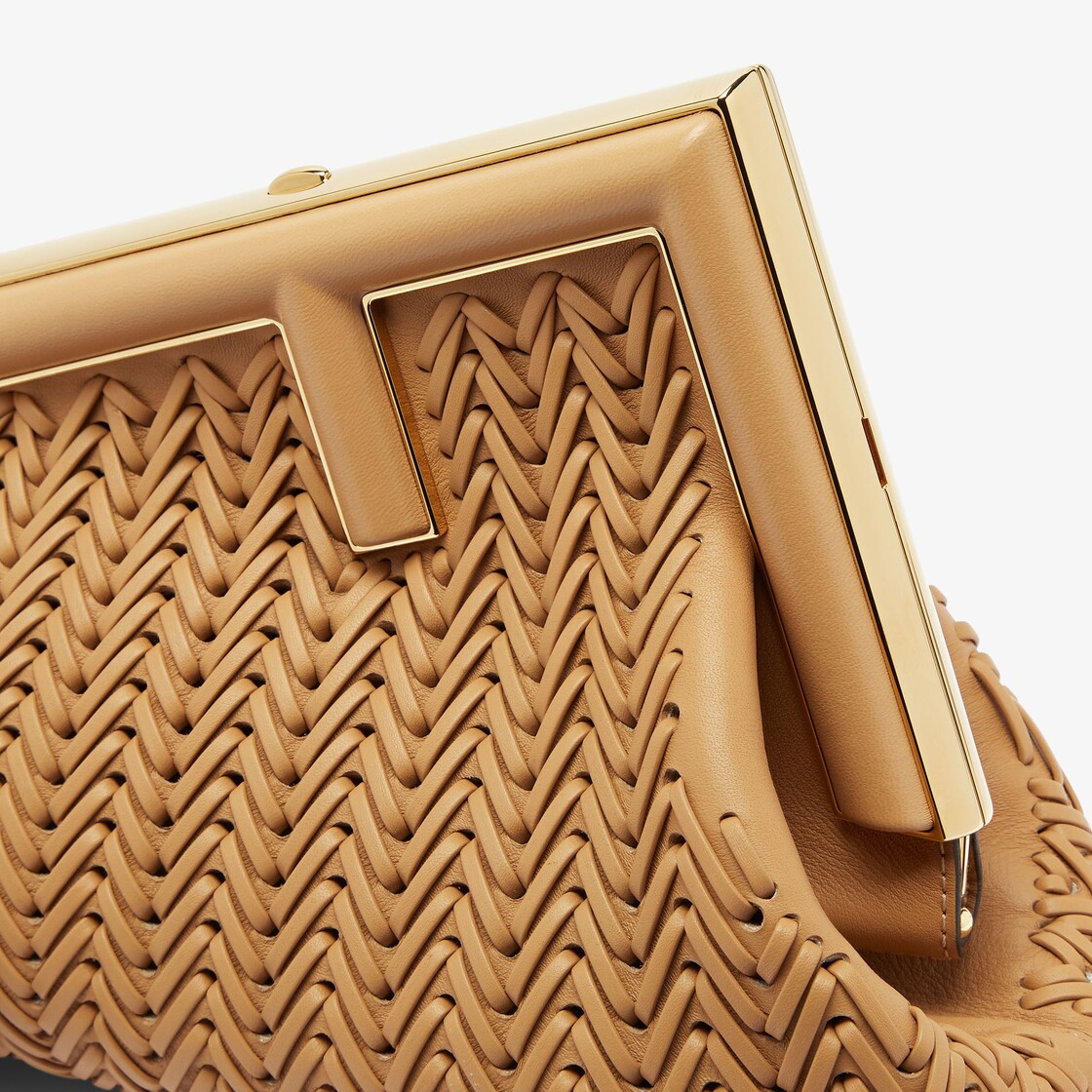 Fendi First Small Brown leather Purse - AlimorLuxury