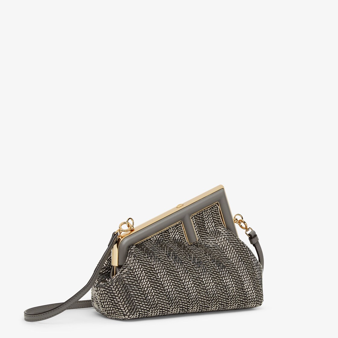 Fendi First Small Sequins or crystals Grey - Image 2/5