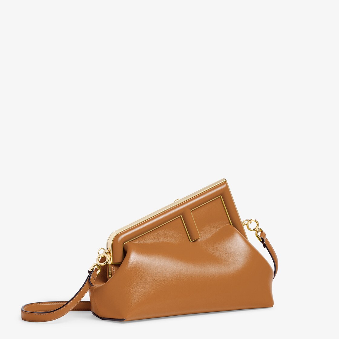 Fendi First Midi - Brown leather bag | Fendi