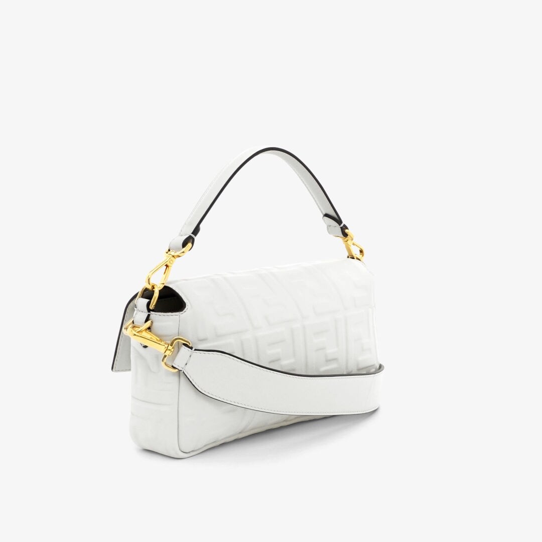 Fendi white leather bag best sale