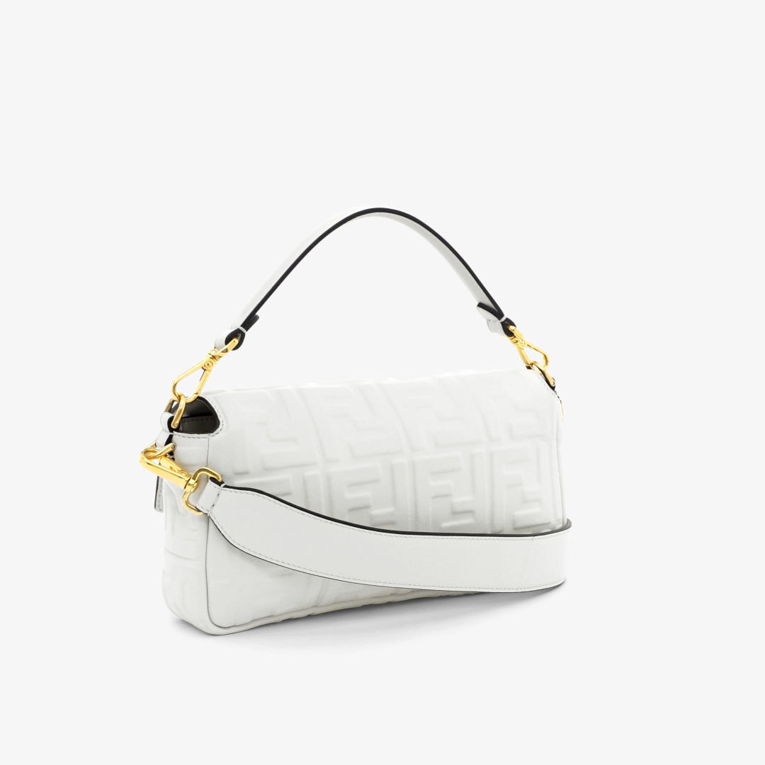 Fendi white leather clearance bag