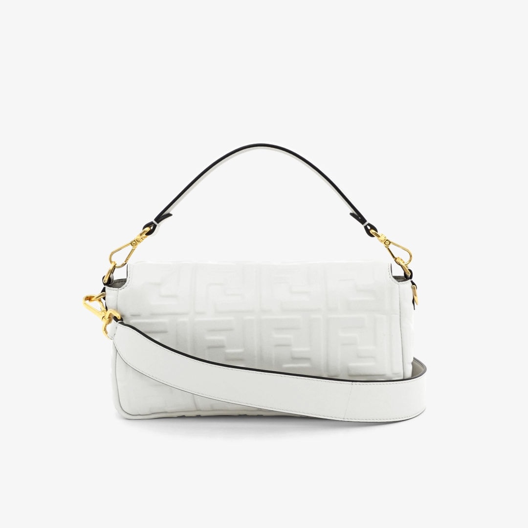 Baguette White leather bag Fendi