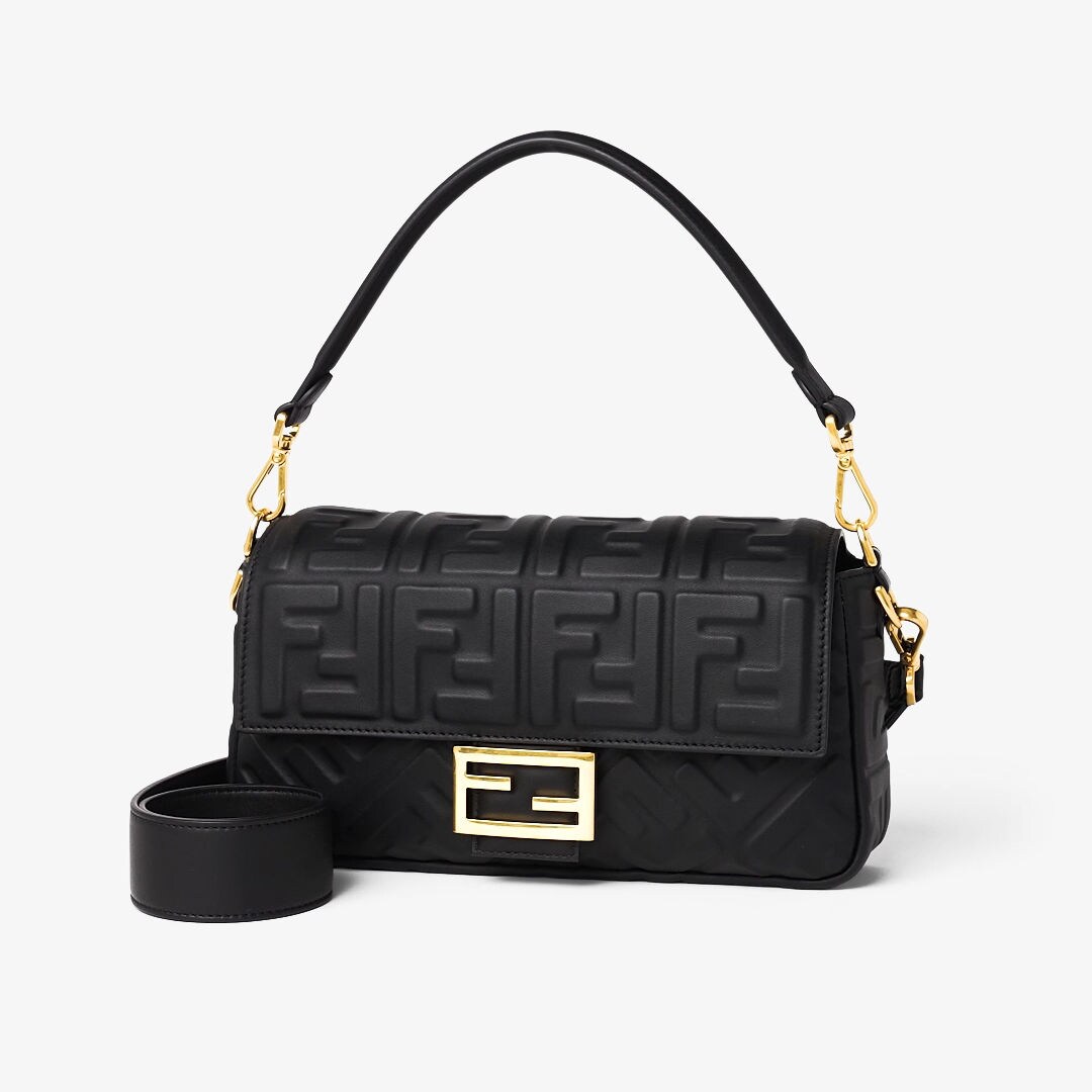 Baguette Black leather bag Fendi