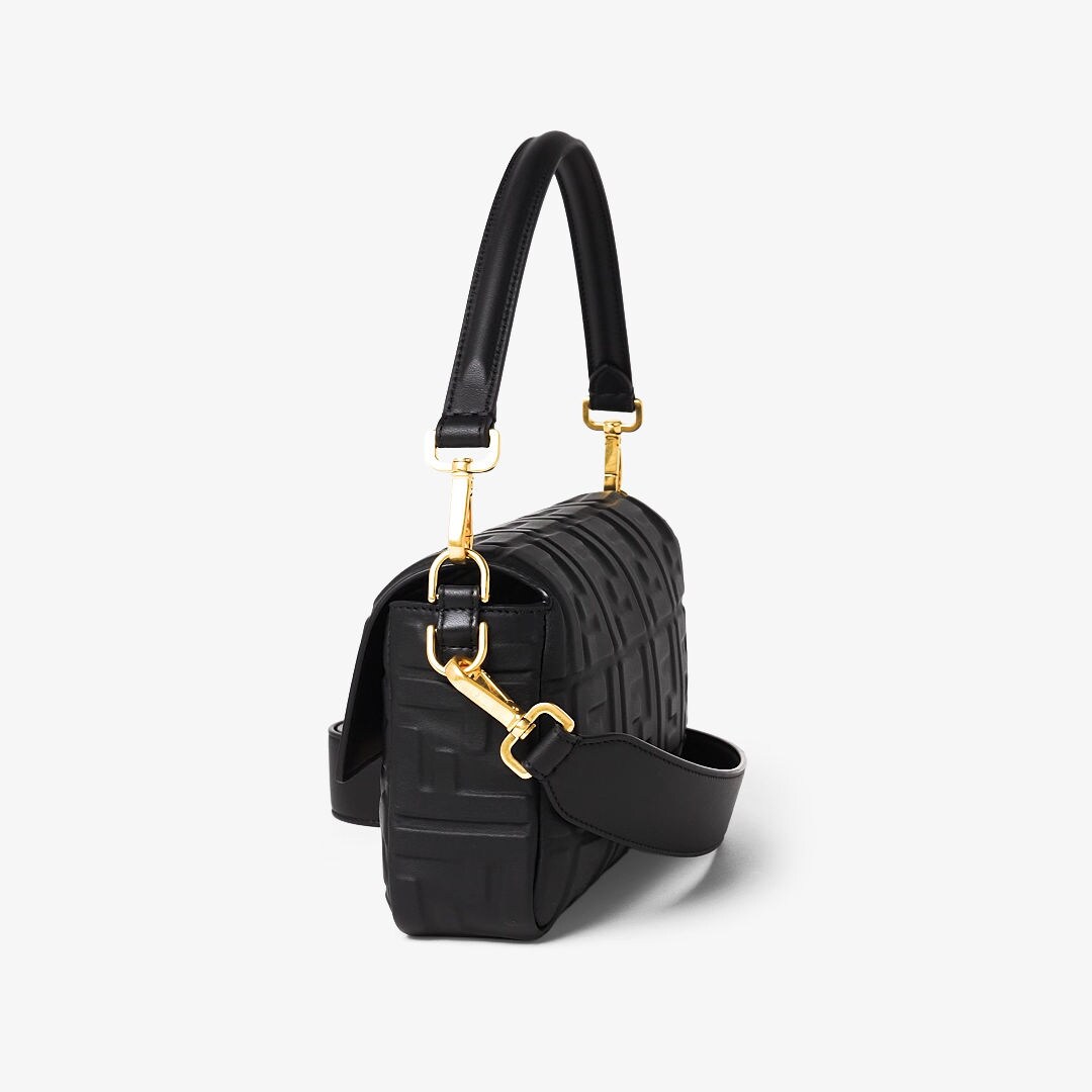 Baguette Borsa in pelle nera Fendi