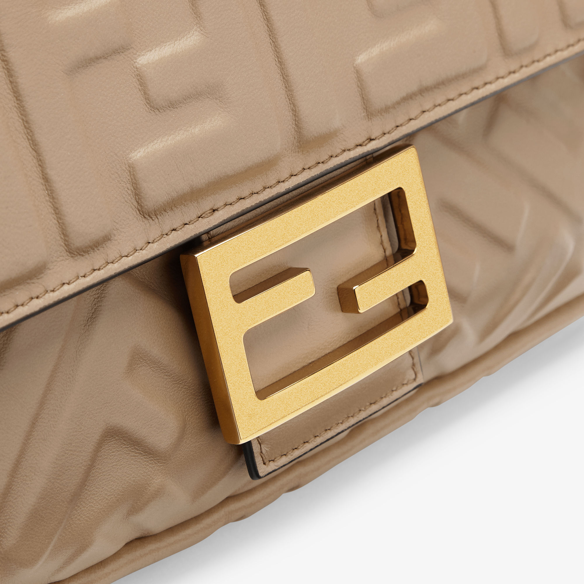 Tag Fendi Authenticity Check Baguette® Leather Gray Fendi