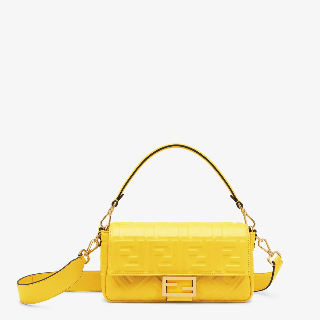 fendi baguette yellow