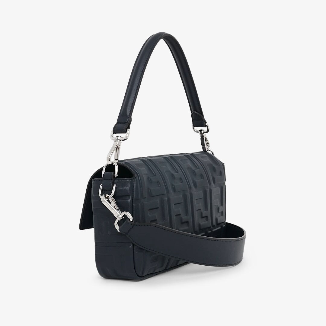 Baguette - Midnight blue nappa leather bag | Fendi