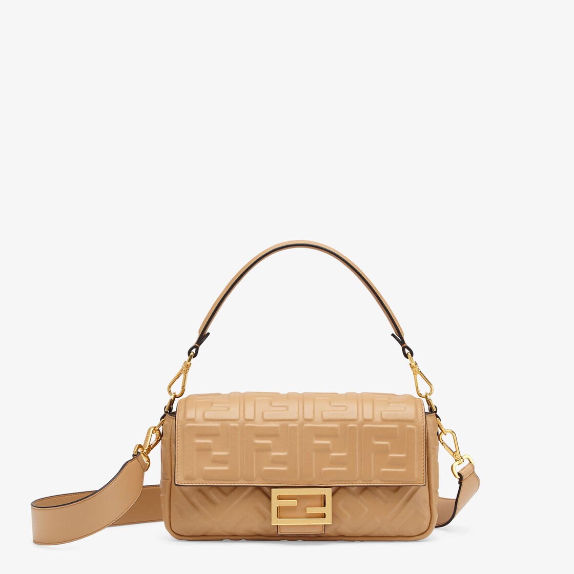 Baguette Light brown nappa leather bag Fendi