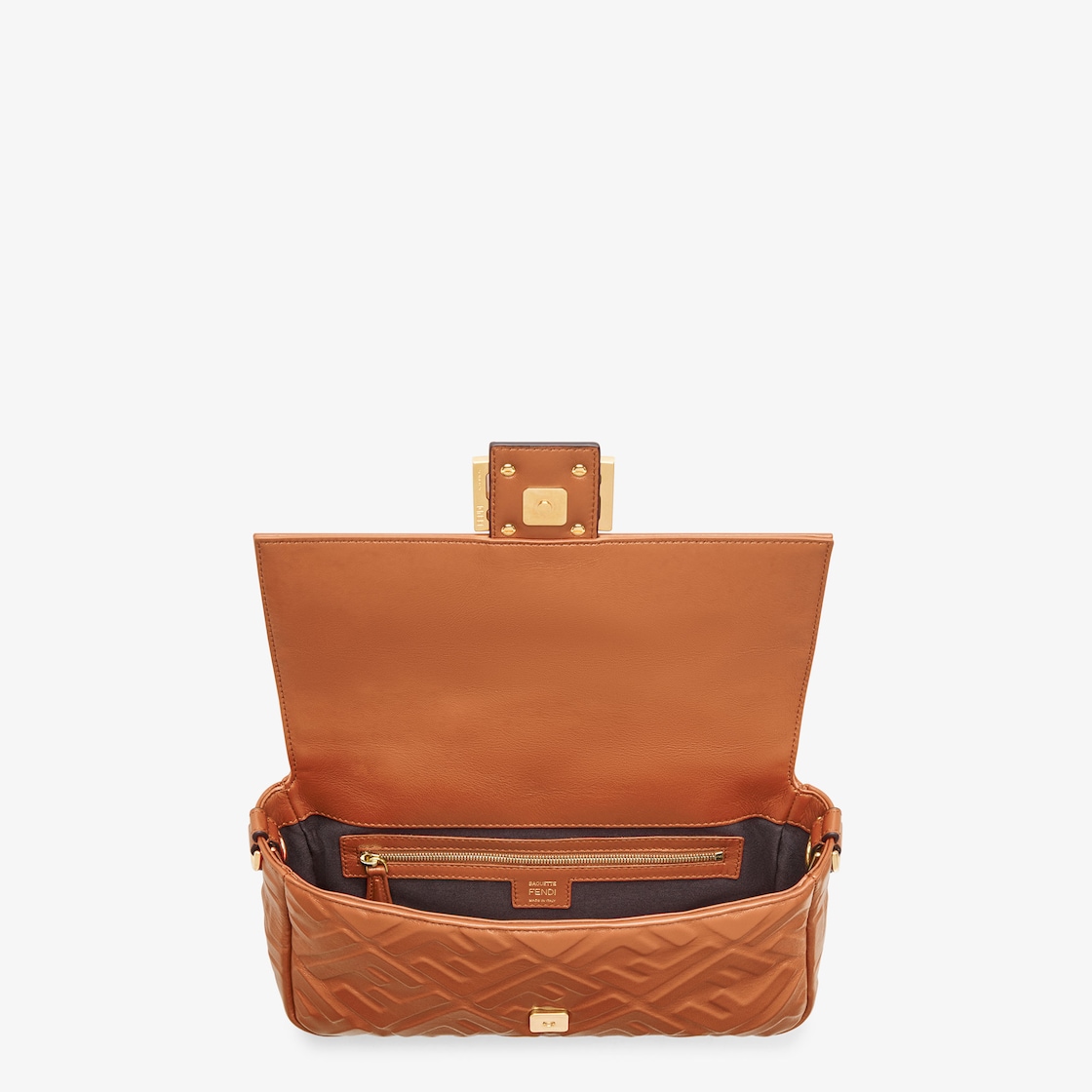 Baguette - Brown nappa leather bag