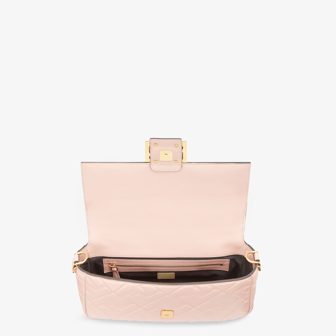 Baguette crossbody bag Fendi Pink in Cotton - 33329808