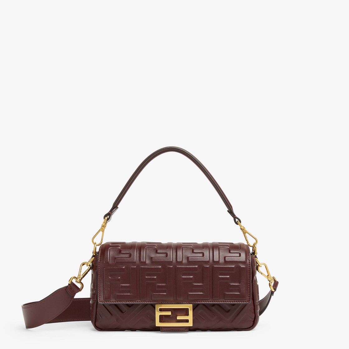 バゲット - バーガンディナッパレザー バッグ | Fendi