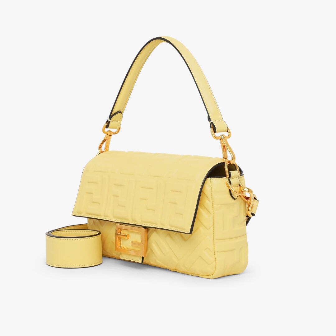 Baguette - Yellow nappa leather bag | Fendi