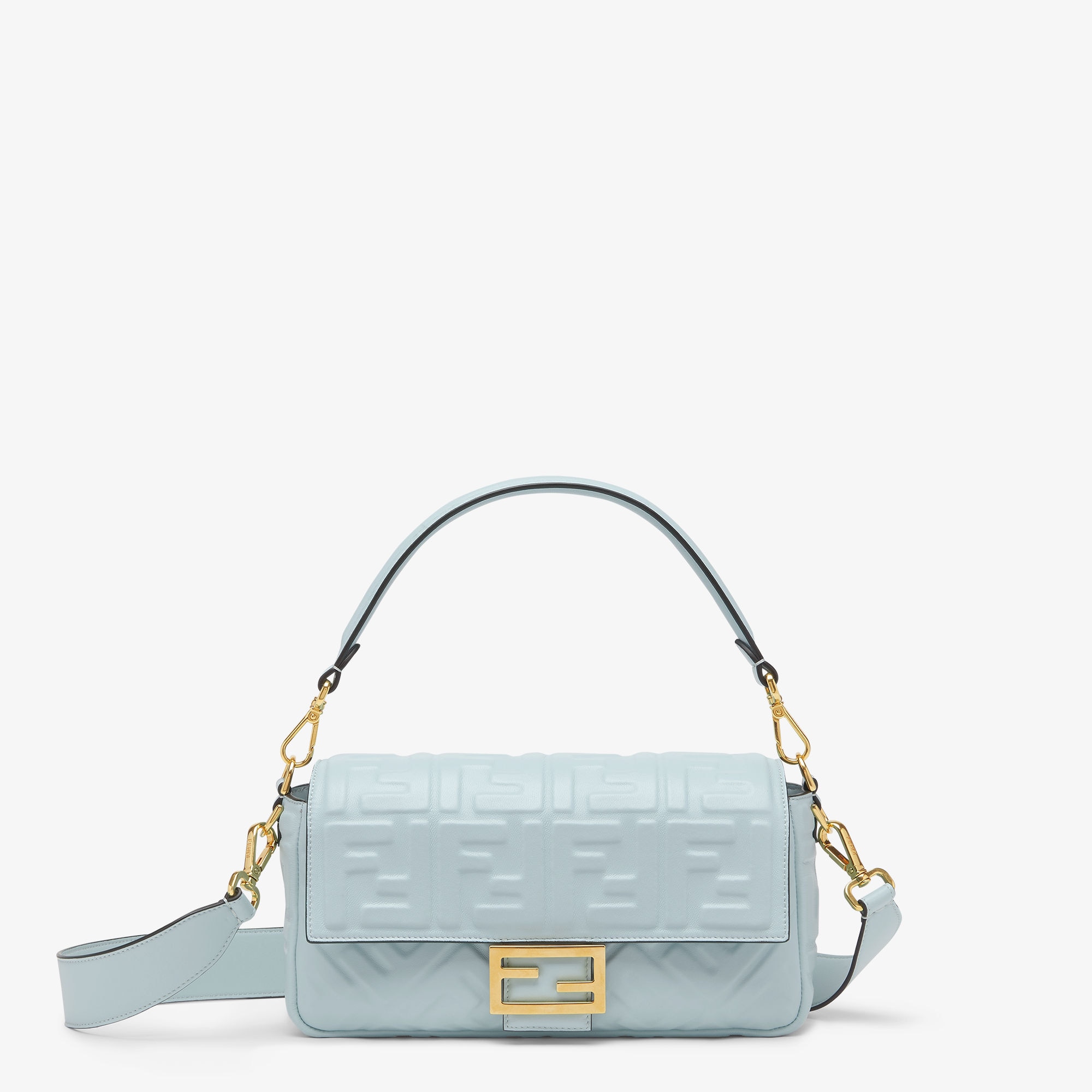 Baguette Leather Light blue Fendi