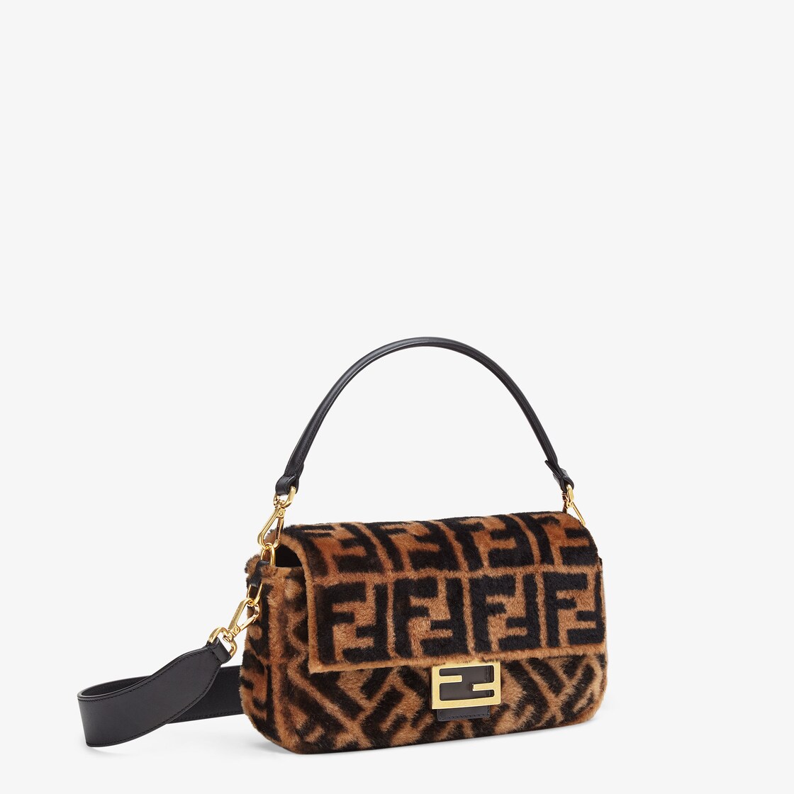 Сумки Fendi багет черная