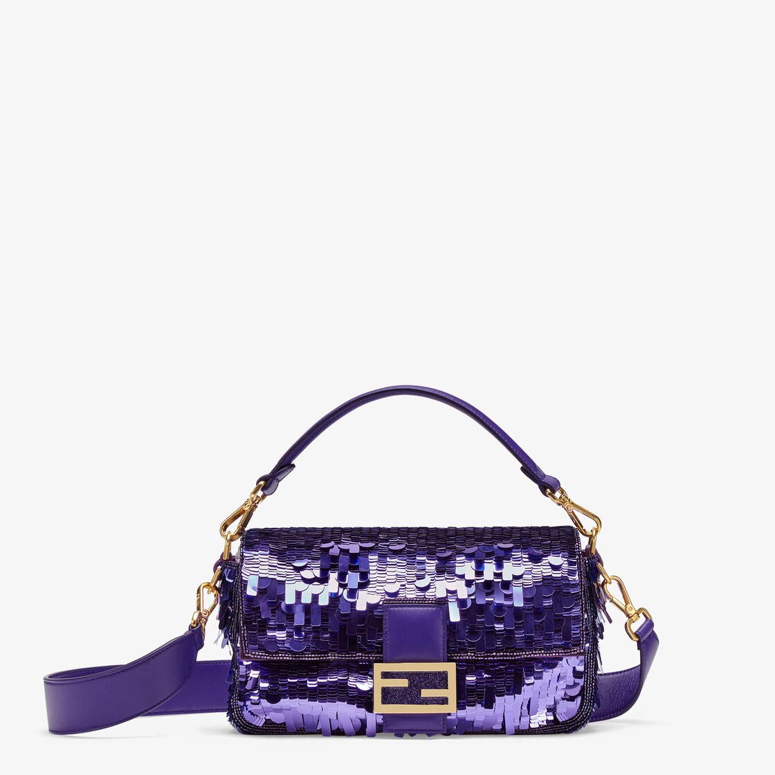 Fendi, Bags, Fendi Womens Purple Baguette Bag