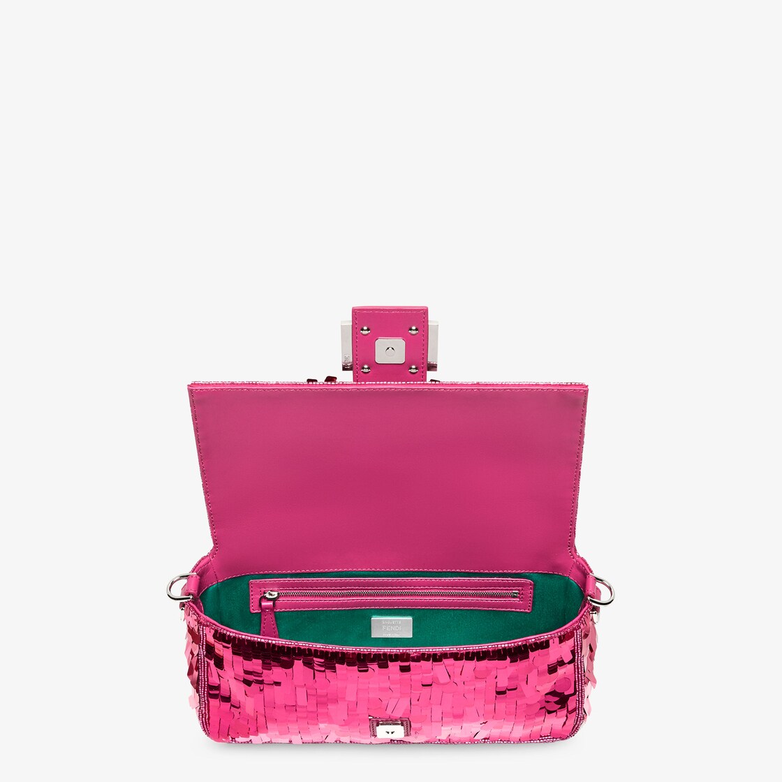 Baguette - Fuchsia sequinned bag