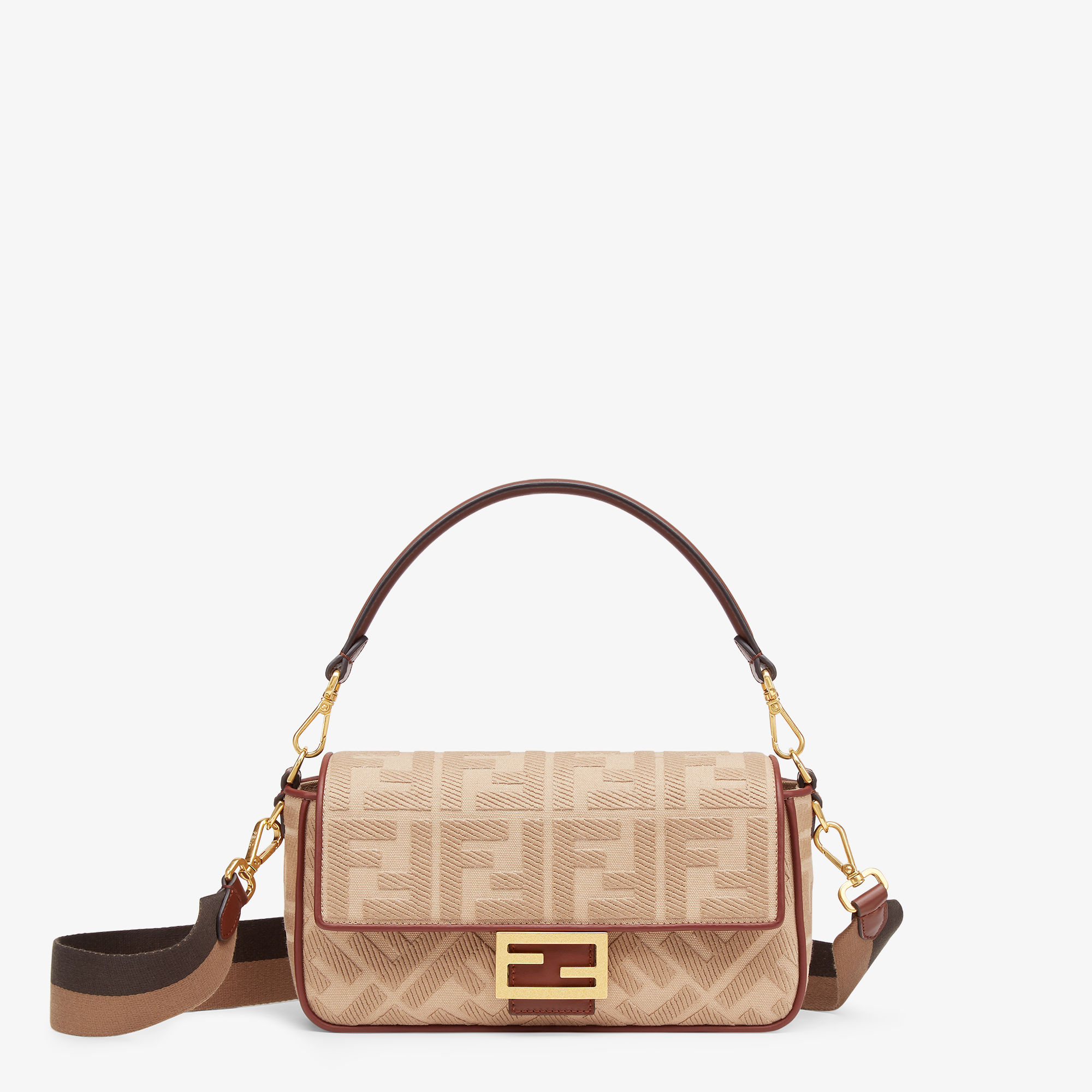 バゲット - ベージュFFキャンバス バッグ | Fendi