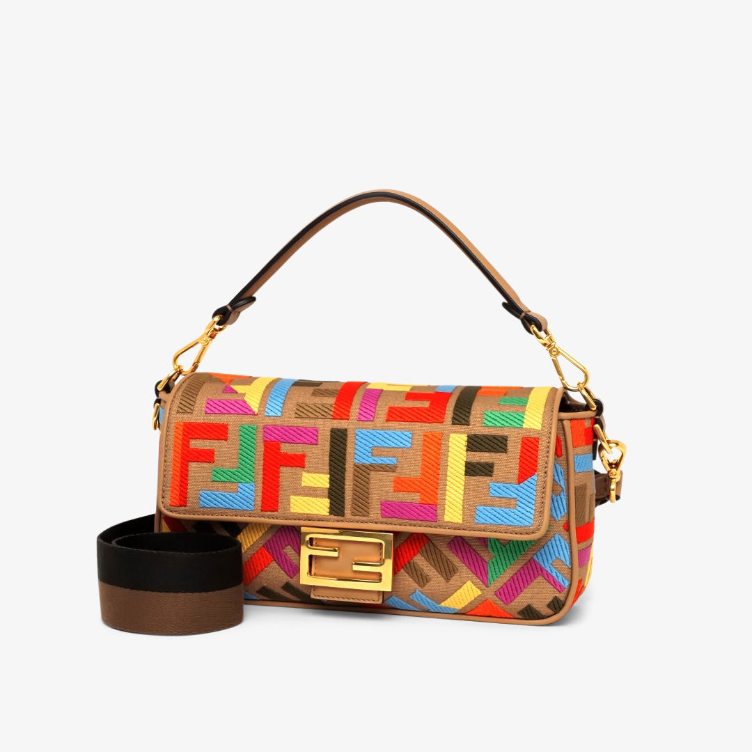 fendi multicolor baguette