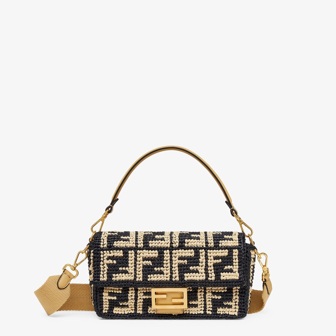 Fendi FF Motif Baguette Bag