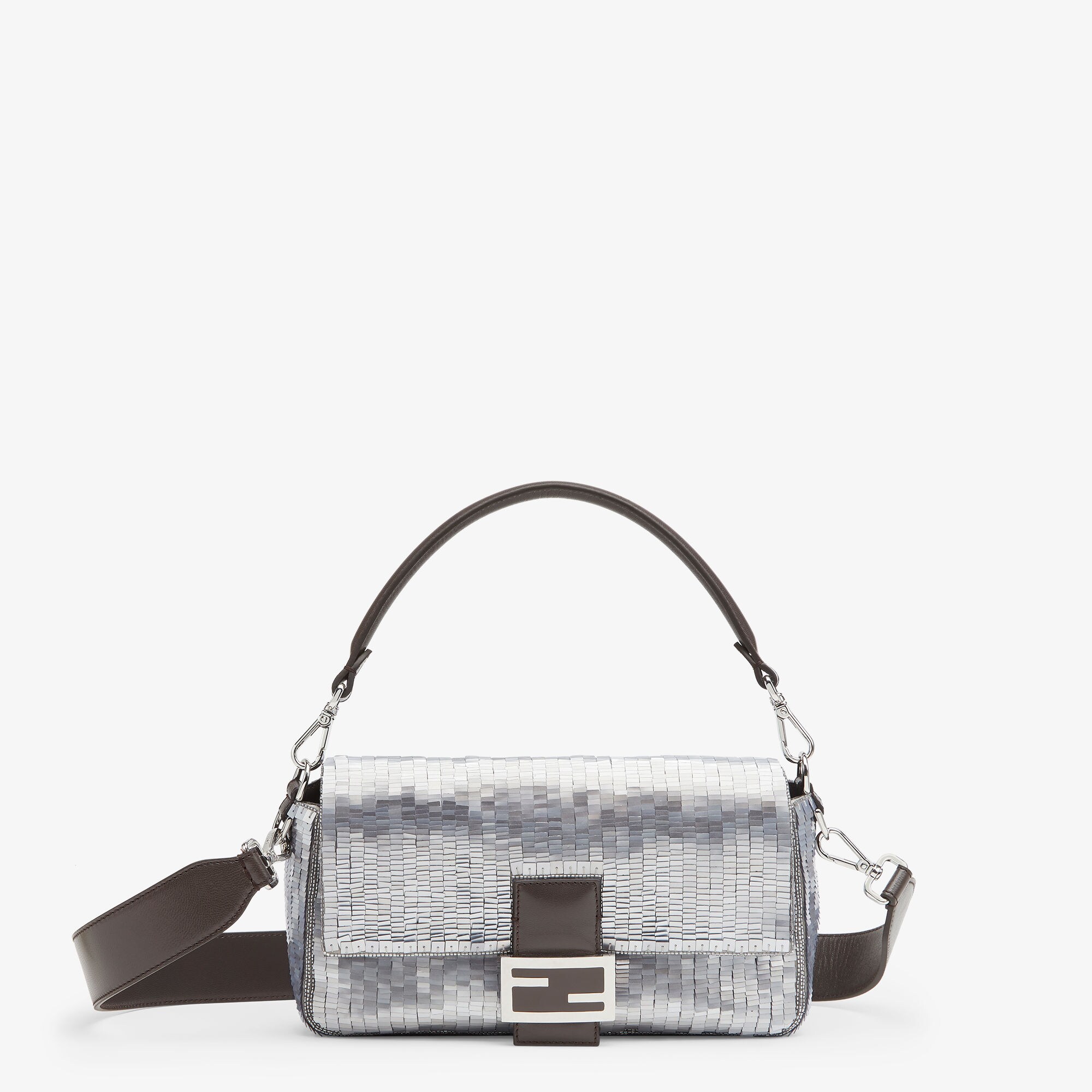 バゲット ファブリック シルバー | Fendi バゲット ファブリック シルバー | Fendi