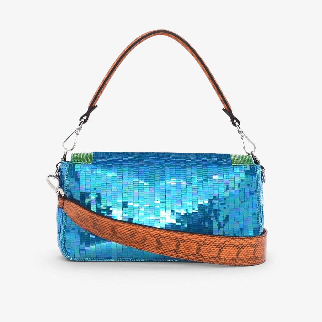 Fendi cheap blue purse