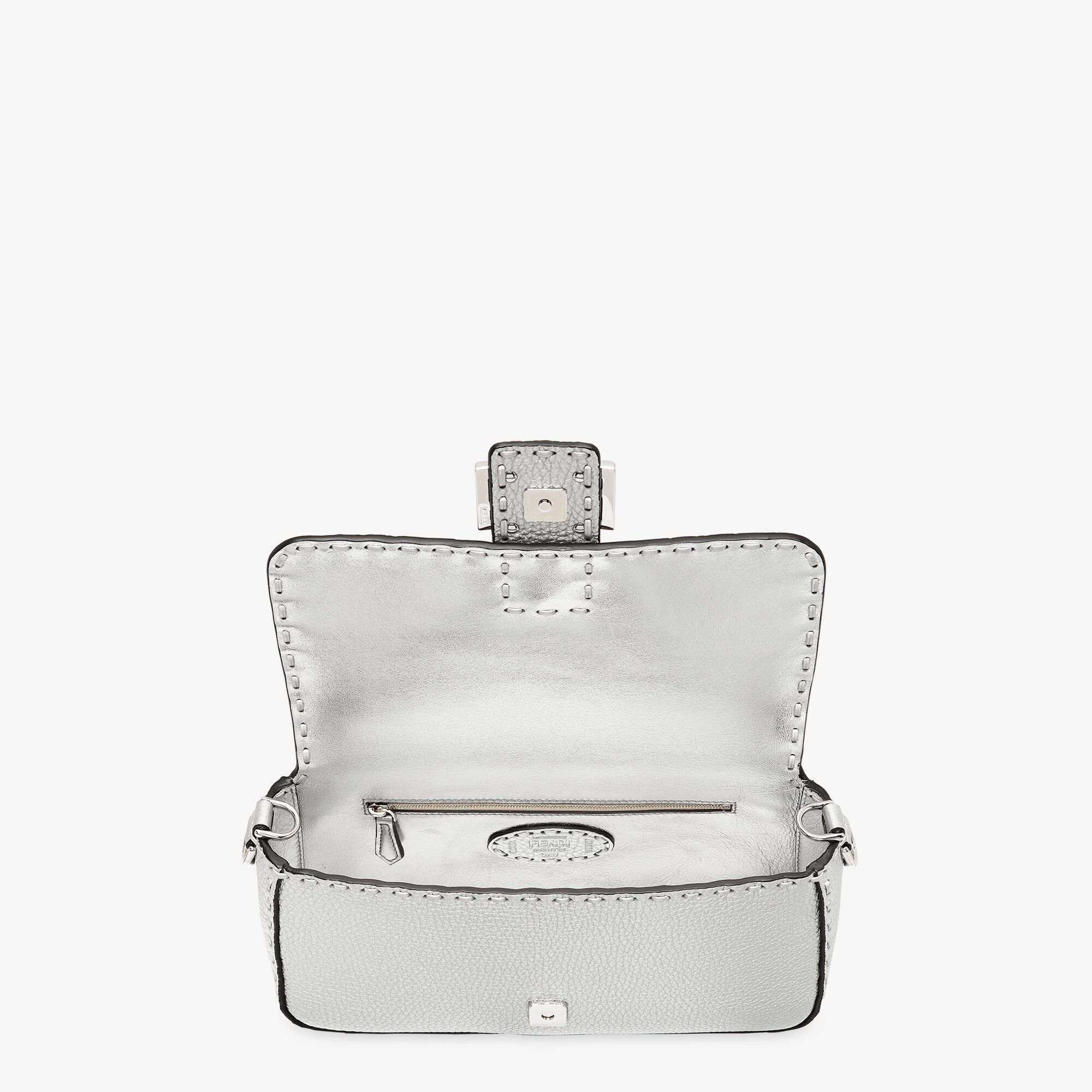 バゲット カーフレザー シルバー | Fendi バゲット カーフレザー シルバー | Fendi