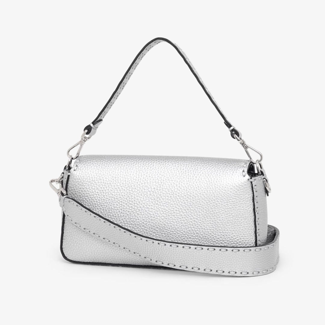 バゲット カーフレザー シルバー | Fendi バゲット カーフレザー シルバー | Fendi