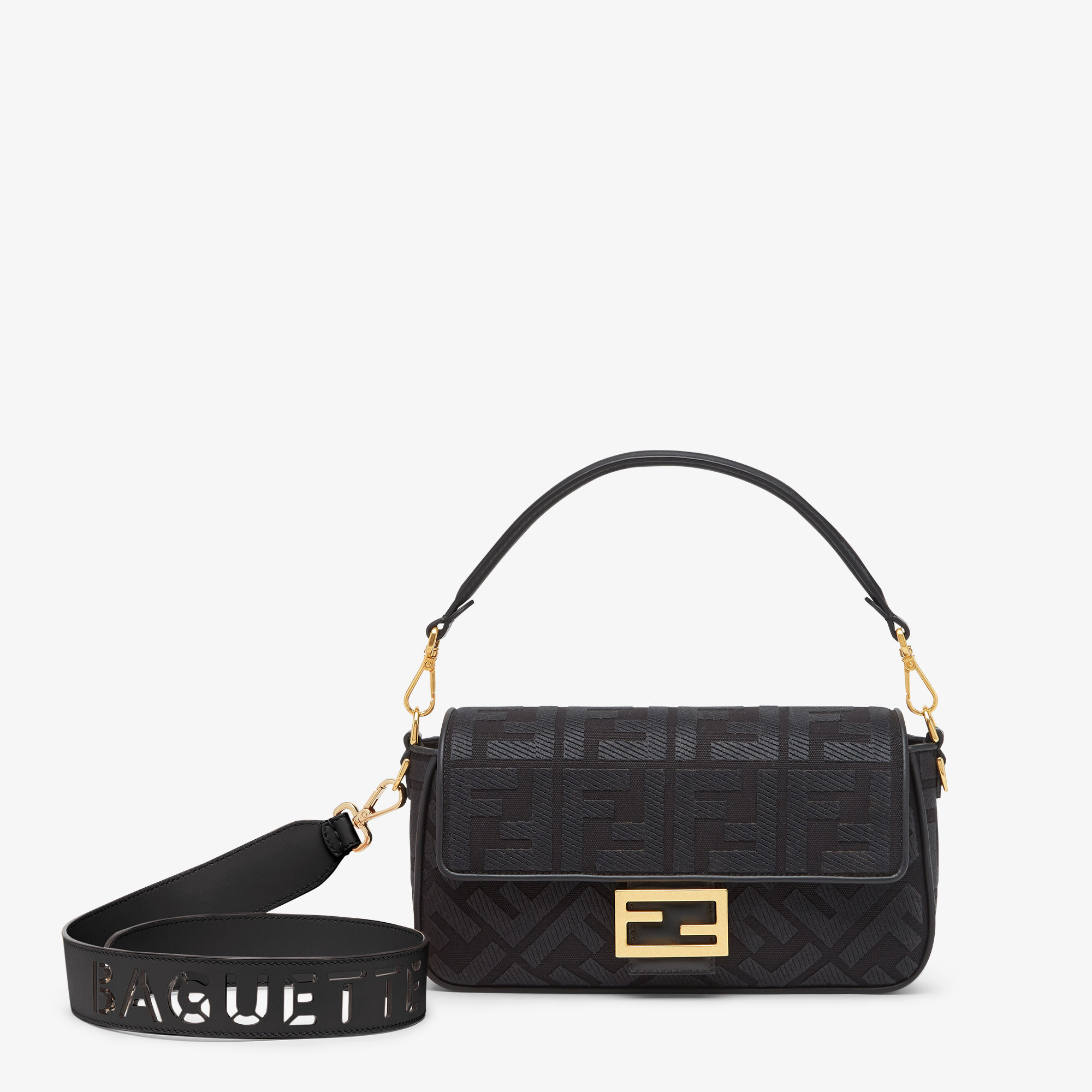 バゲット ファブリック ブラック | Fendi バゲット ファブリック ブラック | Fendi