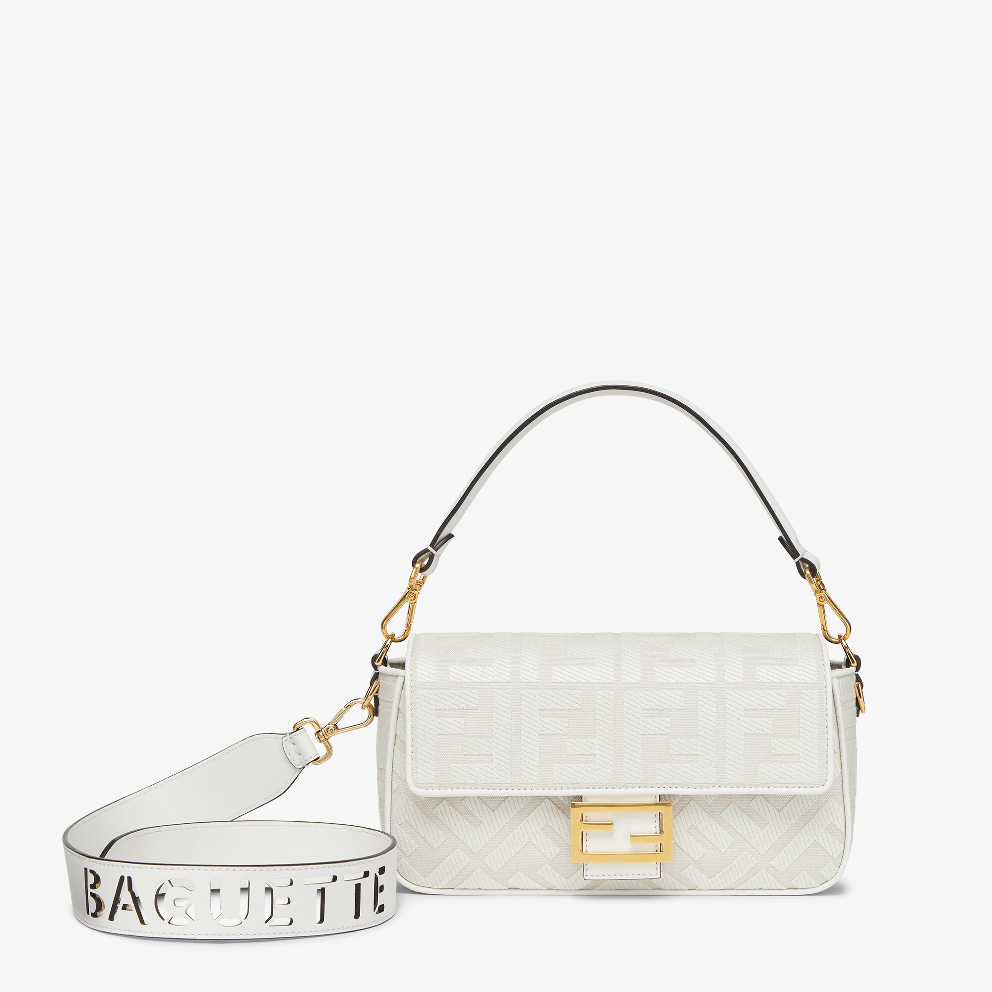 バゲット ファブリック ホワイト | Fendi バゲット ファブリック ホワイト | Fendi
